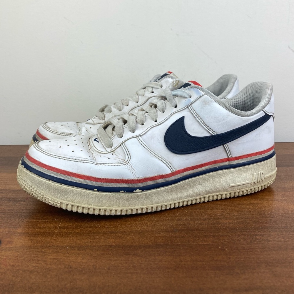 NIKE Air Force 1 Low USA Ribbon Red White Blue CJ1377-100 Men’s Size 9